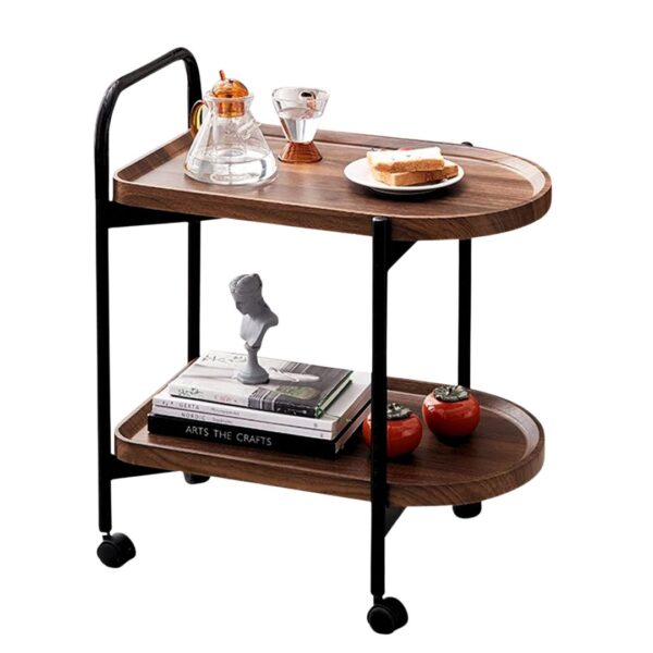 Muett Nordik Two-Tier Rolling Serving Cart (Side Table)