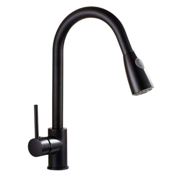 Muett Black Kitchen Mixer Taps