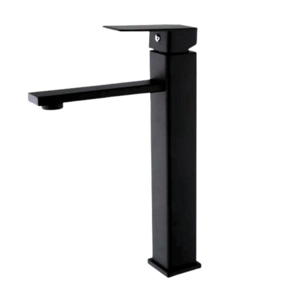 Muett Long Matte Black Basin Mixer