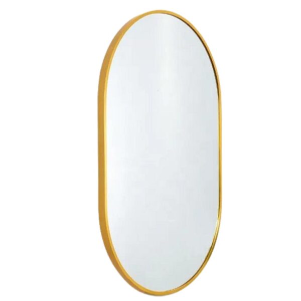 Muett Gold Mordern Oval Wall Mirror 80cm x 60cm